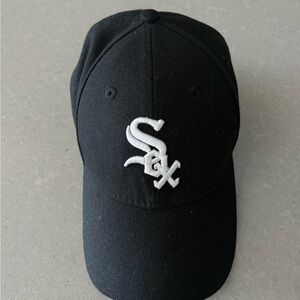 Chicago White Sox Black Baseball Cap with White Logo